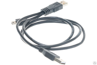 Кабель USB 2.0 Gembird Pro 2xAM/miniBM 5P 0.9 м экран черный пакет CCP-USB22-AM5P-3 #1