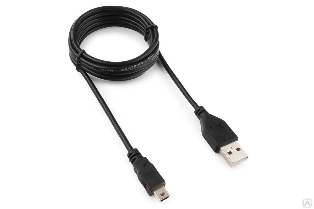 Кабель Гарнизон USB 2.0 A (M) - mini-B (M) 5P, 1.8 м, пакет GCC-USB2-AM5P-1.8M