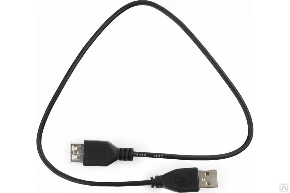 Кабель-удлинитель Гарнизон USB 2.0 AM/AF, 0.5 м, пакет GCC-USB2-AMAF-0.5M