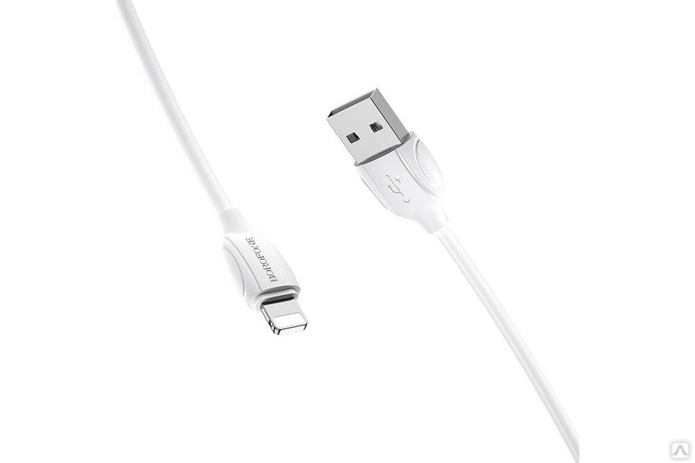 Кабель USB Borofone BX19 для Lightning, 2.4A, длина 1 м, белый 821379