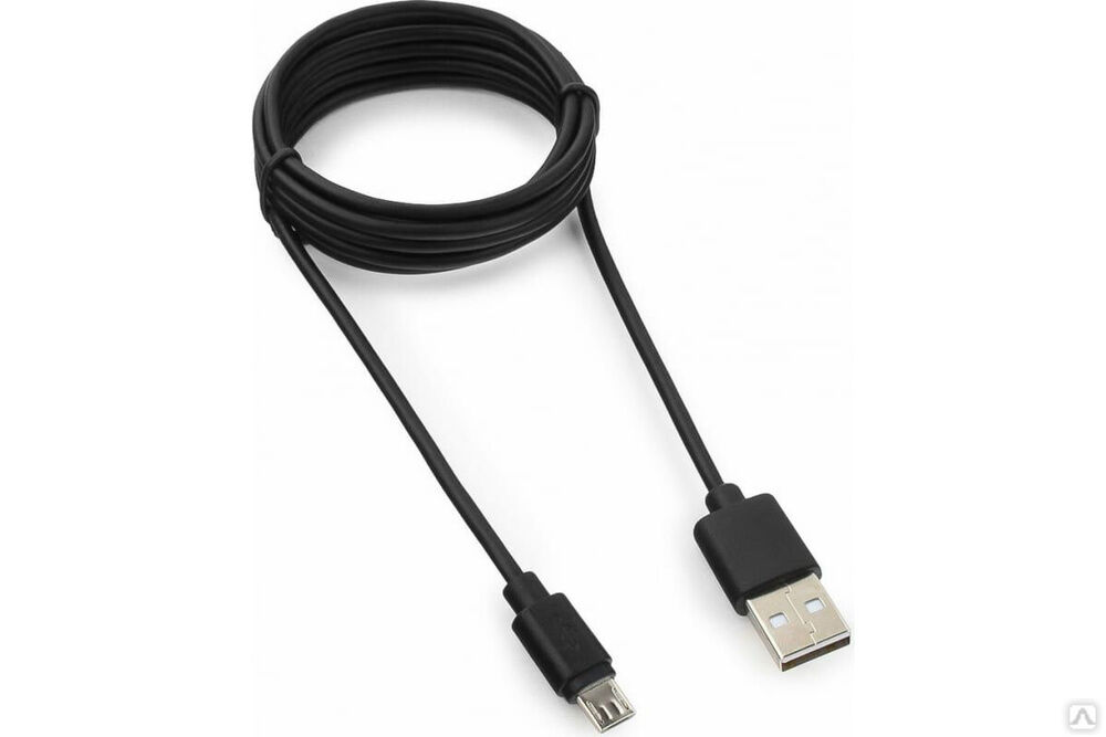 Кабель Гарнизон USB 2.0 A (M) - micro-B (M) 5P, 1.8 м, черный, пакет Pro GCC-mUSB2-AMBM-1.8M