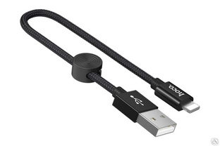 Кабель USB 2.0 Hoco X35, AM/Lightning, черный, 0,25 м 6931474707413 