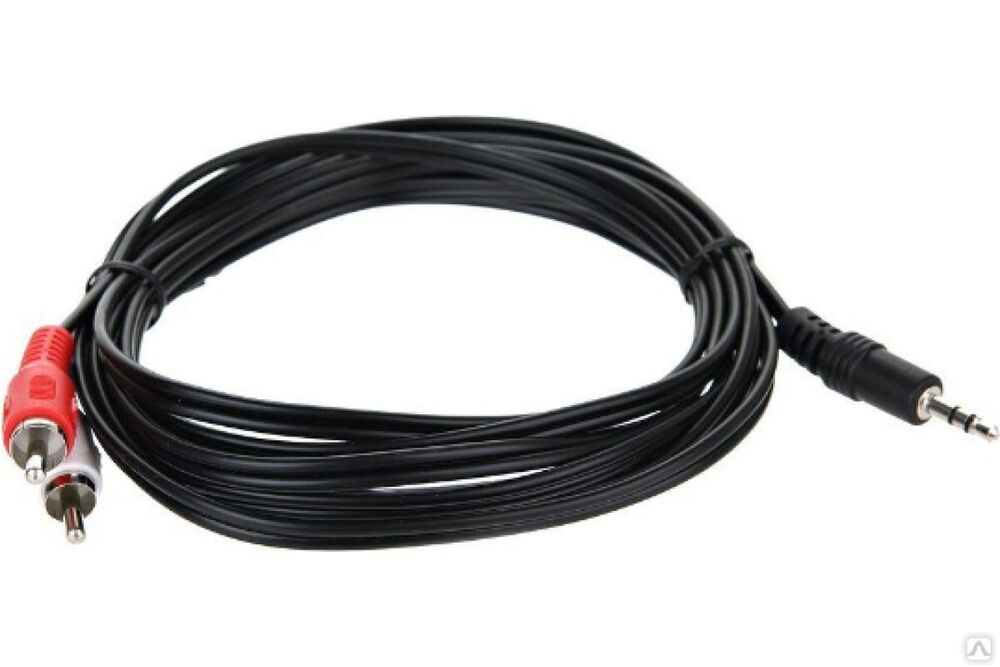 Соединительный кабель Telecom 3.5 Jack M-2xRCA M, стерео, аудио, 3 м TAV7183-3M