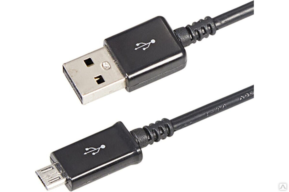 Кабель USB microUSB длинный штекер 1 М черный 18-4268 REXANT Rexant International