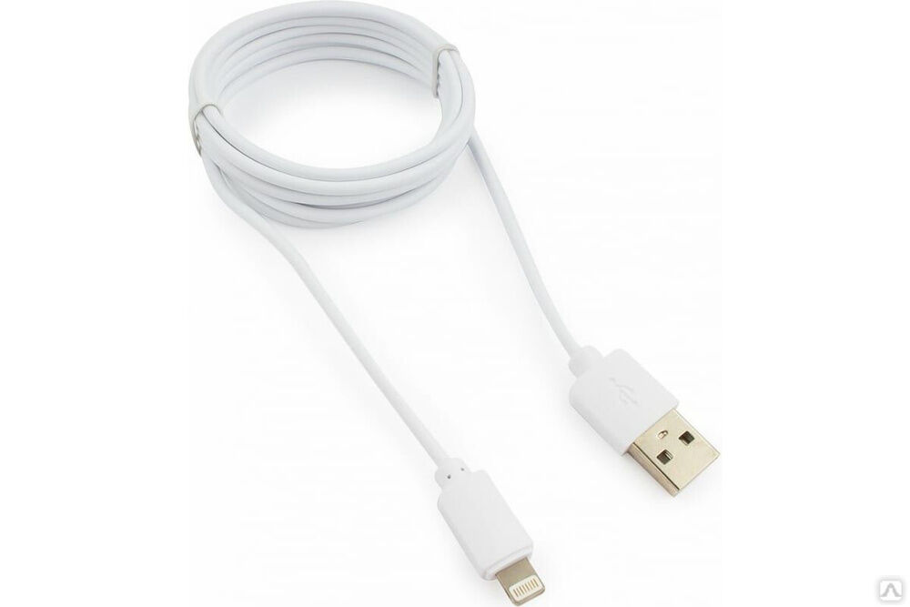 Кабель Гарнизон USB A (M) - Lightning, 1.8 м, белый GCC-USB2-AP2-6-W