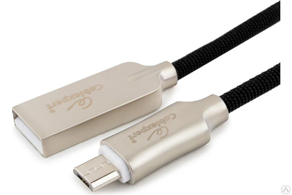 Кабель Cablexpert USB 2.0 AM/microB, длина 0.5 м, черный CC-P-mUSB02Bk-0.5M 1
