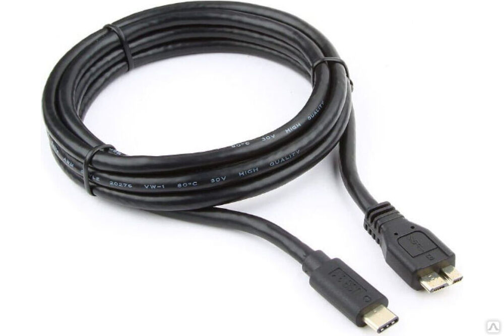 Кабель USB Cablexpert USB3.0 microBM/USB Type-C, 1.8 м CCP-USB3-mBMCM-6