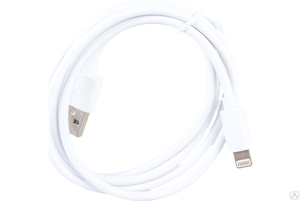 Кабель для зарядки Nord-Yada iPhone USB-Lightning 2А 1 м белый (TPE) 908935