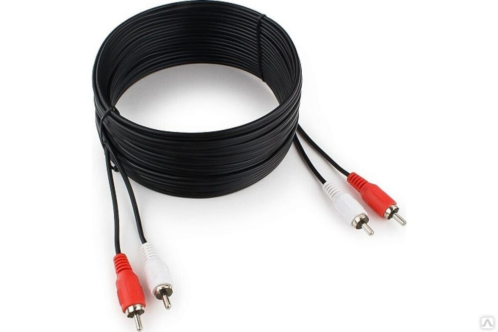 Аудио кабель Cablexpert 2xRCA / 2xRCA, 7.5 м, CCA-2R2R-7.5M