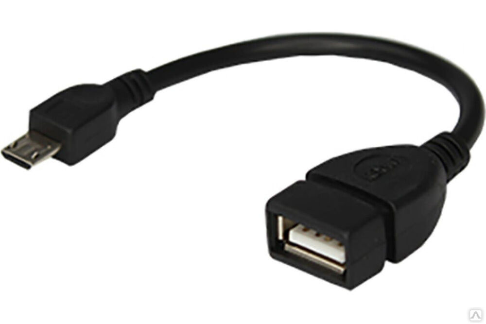 USB-кабель OTG micro USB на USB шнур 0.15M 18-1182 REXANT