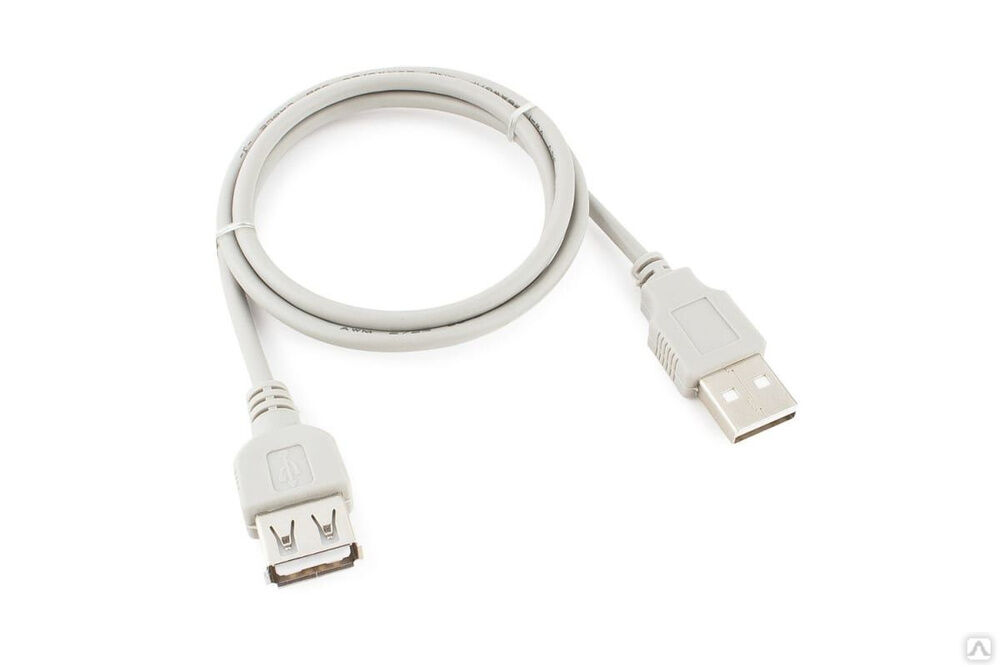 Кабель-удлинитель Gembird USB 2.0, AM/AF, 75 см, пакет CC-USB2-AMAF-75CM/300