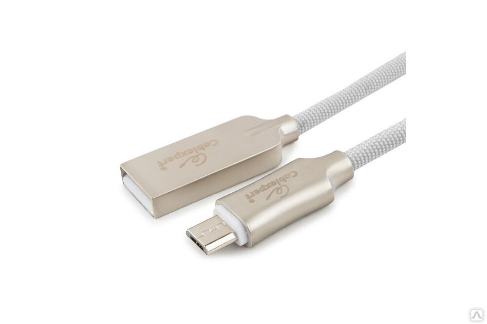 Кабель Cablexpert USB 2.0 AM/microB, длина 1.8 м, белый CC-P-mUSB02W-1.8M