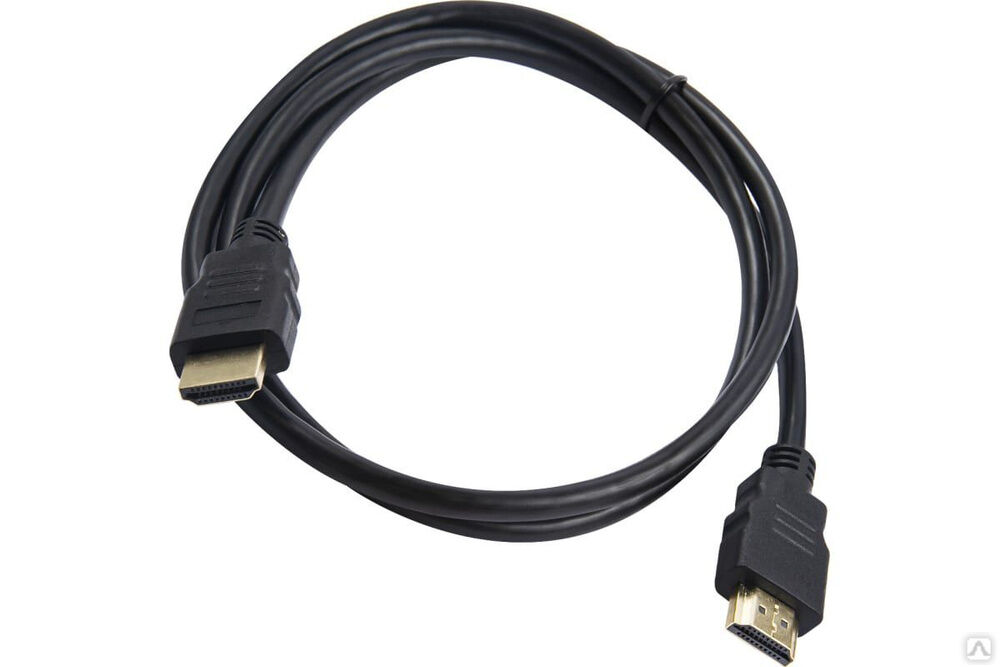 Кабель Red Line HDMI - HDMI, 1080P, Gold, V1.4, 1 метр, черный УТ000023177