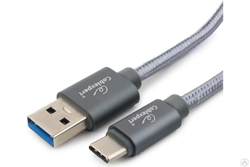 Кабель Cablexpert USB 3.0 AM/Type-C, длина 1.8 м, титан CC-P-USBC03Gy-1.8M Titan