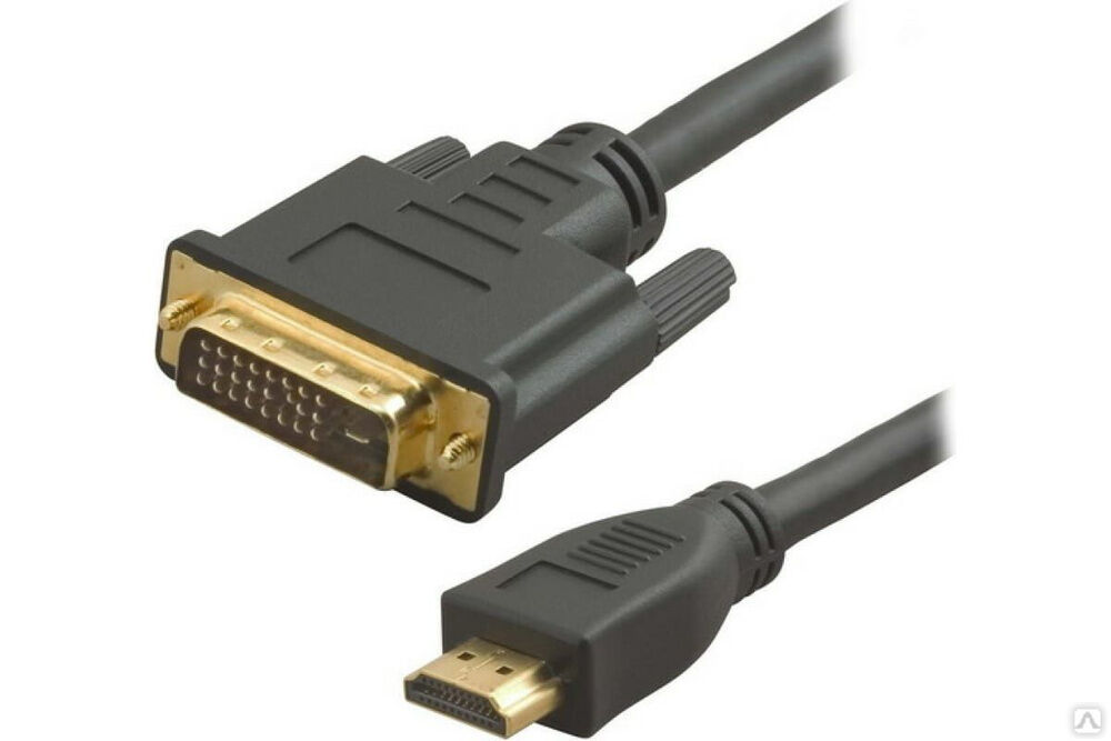 Кабель 5bites HDMI M - DVI M 24+1, Dual Link, позолоченные контакты, 2 м APC-080-020