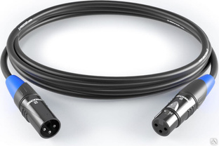 Межблочный балансный кабель PROCAST cable XLR m/XLR f.2,5 XLR m/XLR f, 2,5m, черный НФ-00000420 
