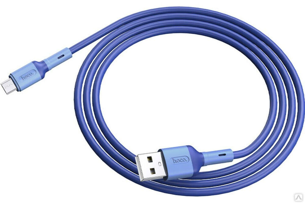 Кабель USB Hoco X65 Prime для Micro USB, 2.4А, длина 1.0 м, синий 815178