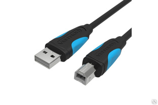 Кабель Vention USB 2.0 AM/BM - 1 м, черный VAS-A16-B100 #1