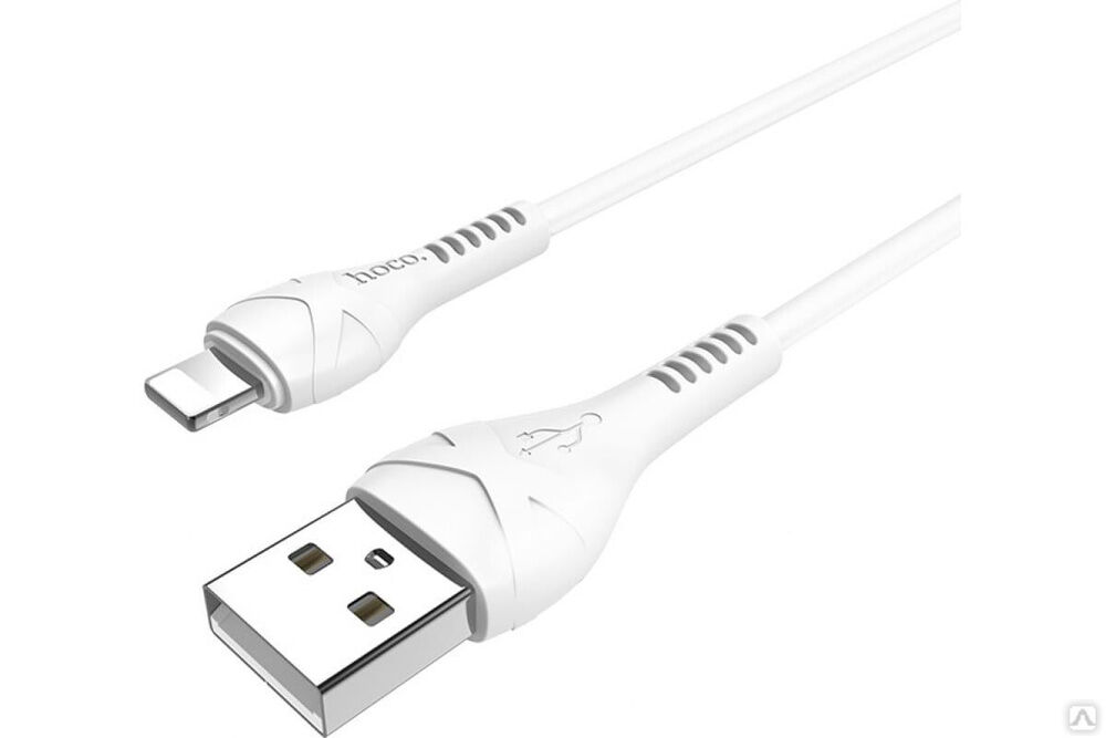Кабель USB 2.0 Hoco X37, AM/Lightning, белый, 1 м 6931474710499