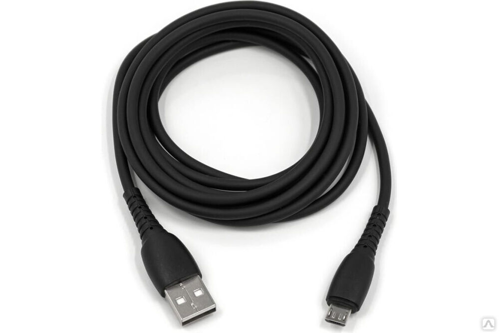 USB-кабель AM-microBM BYZ 2 метра, 5A, ПВХ, чёрный 23750-BC-026mBK