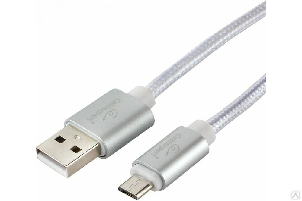 Кабель Cablexpert USB 2.0, AM/microB, серия Ultra, длина 3 м, серебристый, CC-U-mUSB01S-3M