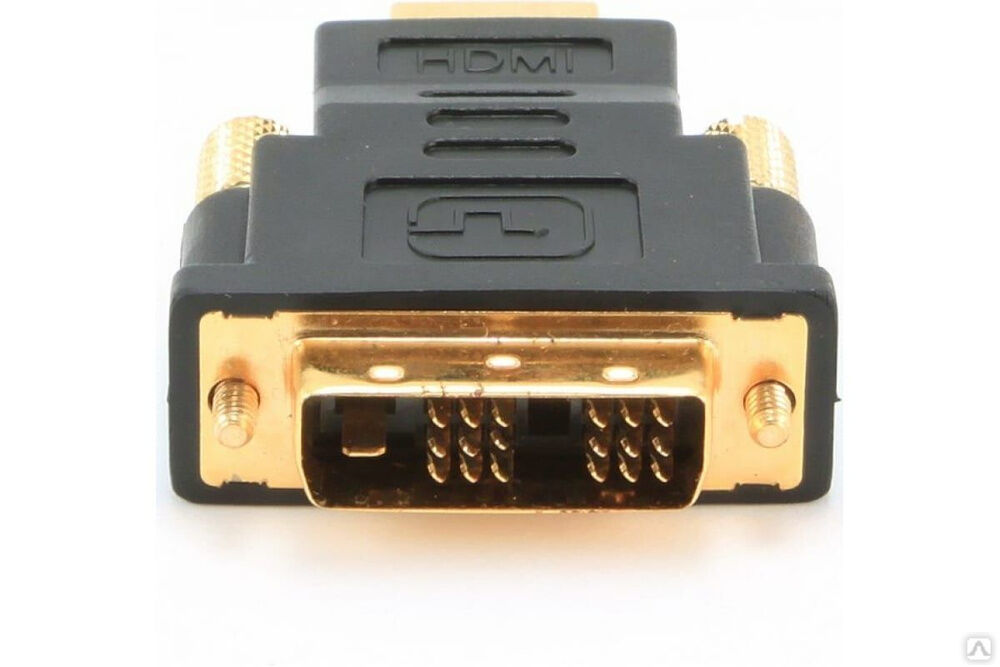 Переходник Cablexpert HDMI-DVI, 19M/19M, пакет, золотые разъемы A-HDMI-DVI-1