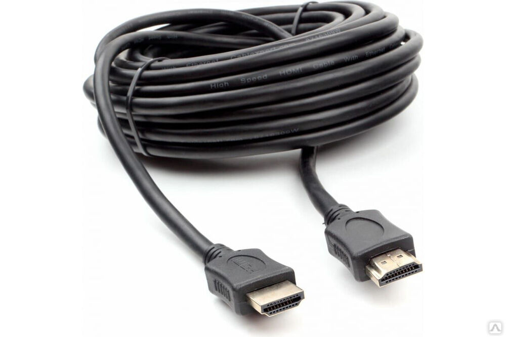Кабель HDMI Cablexpert 10 м v2.0 19M/19M серия Light черный позолоченные разъемы экран пакет CC-HDMI4L-10M