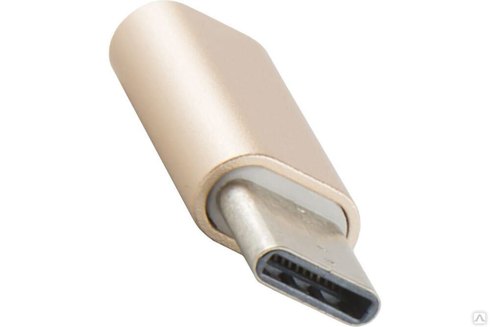 Адаптер-переходник Red Line Micro USB - Type-C, золотой, УТ000013669