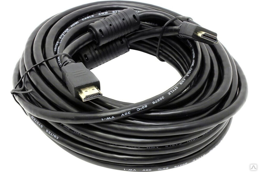 Кабель 5bites HDMI M- HDMI M V1.4B, ферритовые кольца, ETHERNET, 3D, 10 м APC-014-100