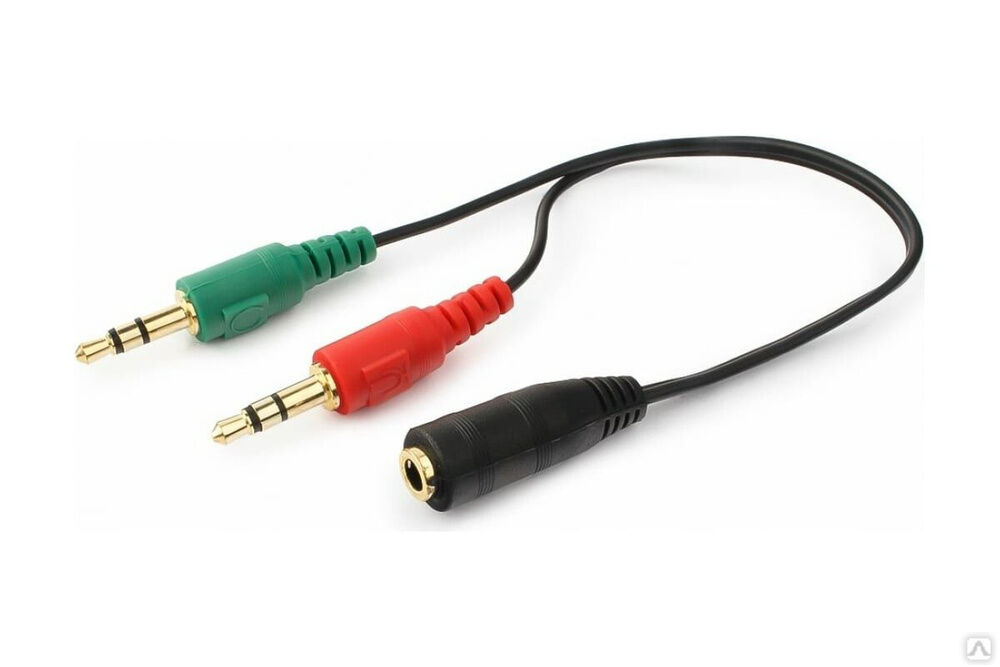 Кабель Cablexpert аудио сигнал CCA-418 джек 3.5 наушник 3.5 микрофон папа джек 3.5 4pin длина 20 см, черный CCA-418 Сигн