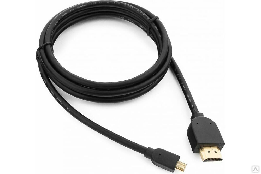 Кабель HDMI-microHDMI Cablexpert v1.3 19M/19M 1.8 м черный CC-HDMID-6