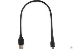 Кабель Cablexpert Pro USB 2.0 AM/microBM 5P, 0.3 м, экран, черный, пакет CCP-mUSB2-AMBM-0.3M #1