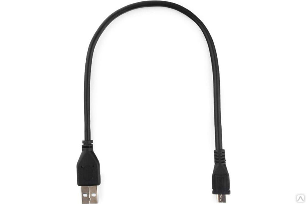 Кабель Cablexpert Pro USB 2.0 AM/microBM 5P, 0.3 м, экран, черный, пакет CCP-mUSB2-AMBM-0.3M