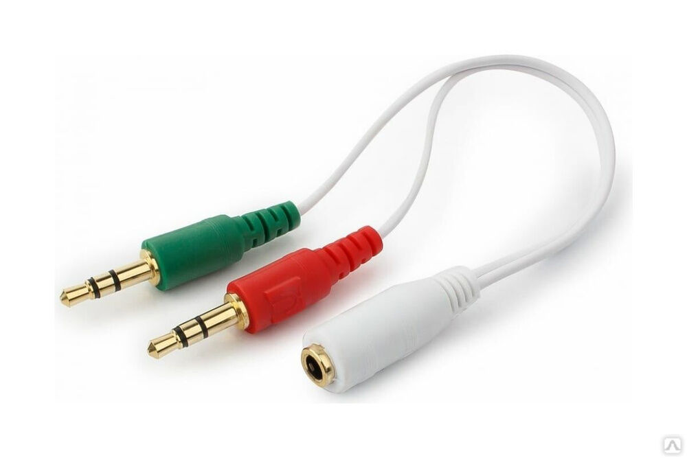 Кабель Cablexpert аудио сигнала джек 3.5 наушник папа 3.5 микрофон папа джек3.5 4pin длина 20 см CCA-418W