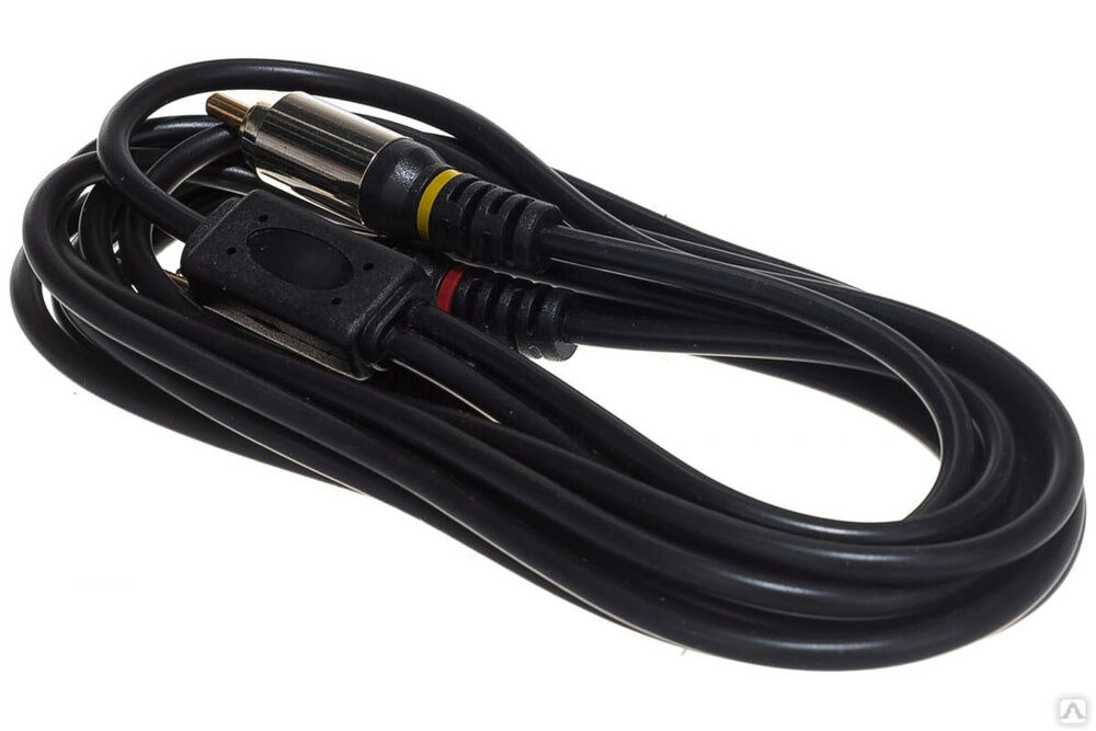 Аудио кабель Cablexpert 3.5 джек /2xRCA, черный, 3 м, блистер CCAB-02-35M2RM-3MB