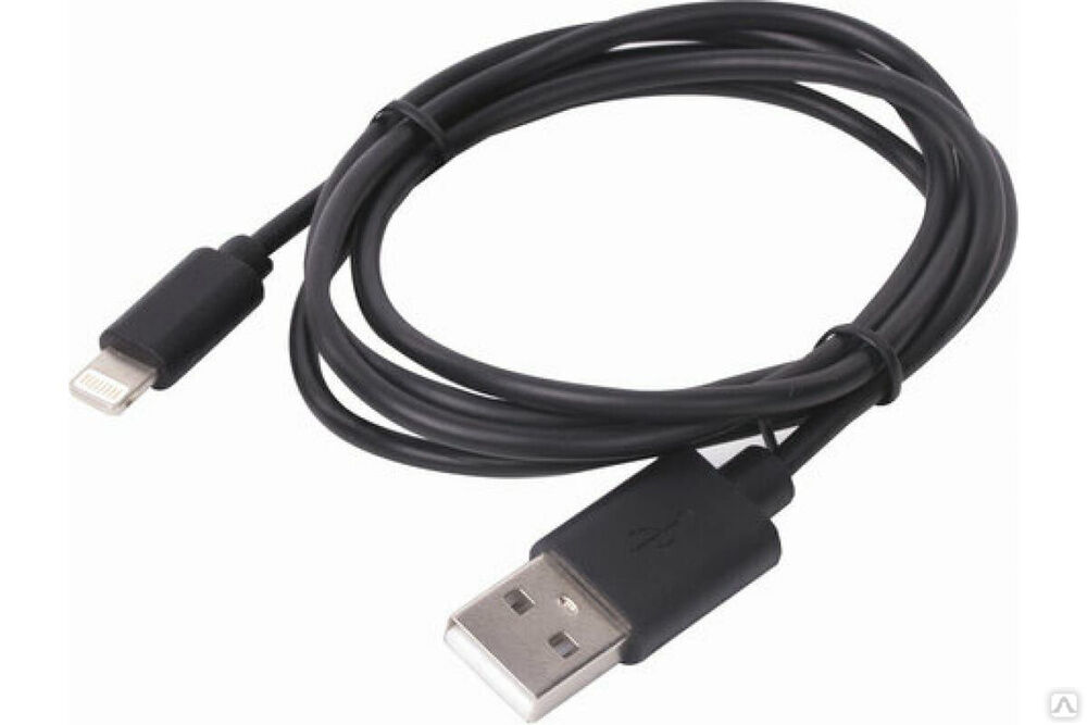 Кабель SONNEN USB 2.0-Lightning 1 м медь для передачи данных и зарядки iPhone/iPad 513116