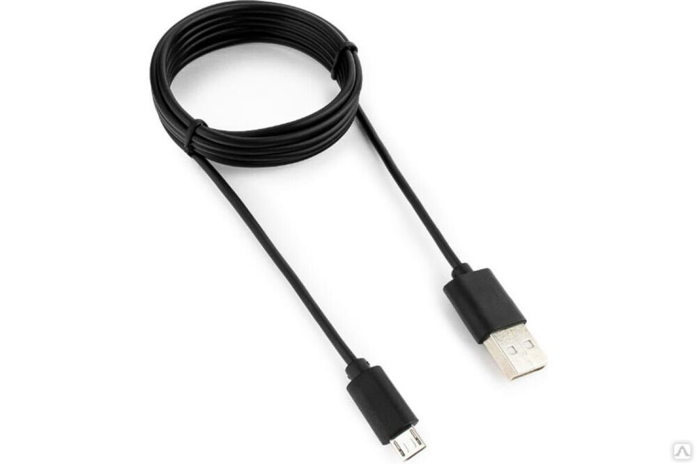 Кабель Cablexpert USB 2.0 AM/microBM 5P, 1.8 м, черный, пакет CC-mUSB2-AMBM-6