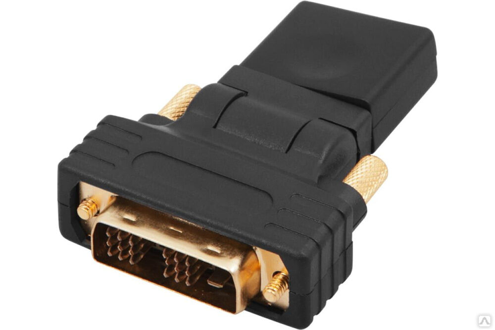 Поворотный переходник штекер DVI-D - HDMI гнездо 17-6812 REXANT