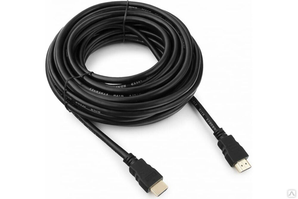 Кабель HDMI Гарнизон 10 м, v1.4, M/M, черный, пакет GCC-HDMI-10M