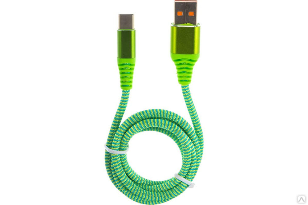 Кабель CROWN USB - USB Type-C CMCU-3102C green CM000002137
