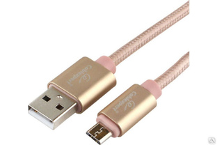 Кабель Cablexpert серия Ultra USB 2.0 AM/micro-B, длина 1.8 м, золотой, блистер CC-U-mUSB01Gd-1.8M #1