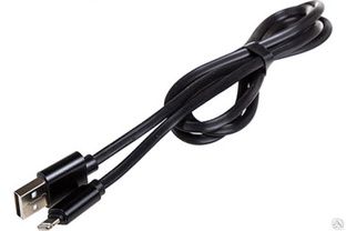 Кабель SKYWAY USB - Lightning 6.5А быстрая зарядка 1 м черный в коробке S09601004 #1