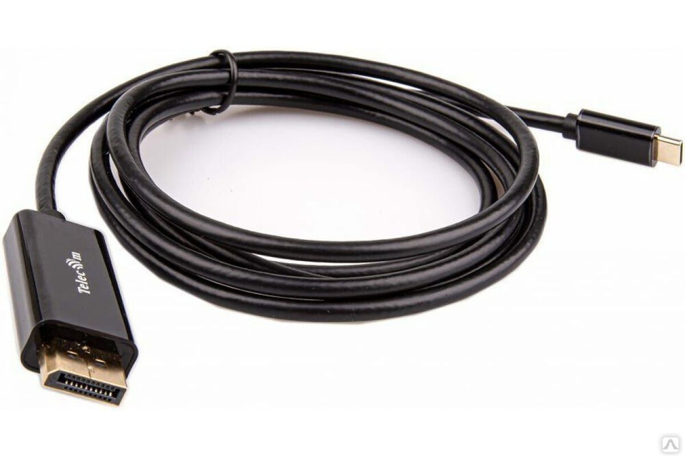 Кабель-адаптер Telecom, USB3.1 Type-Cm -- DPm 4K 60 Hz, 1.8m TCC010-1.8M
