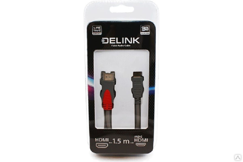 Шнур HDMI-mini HDMI delink 1,5 м 13051
