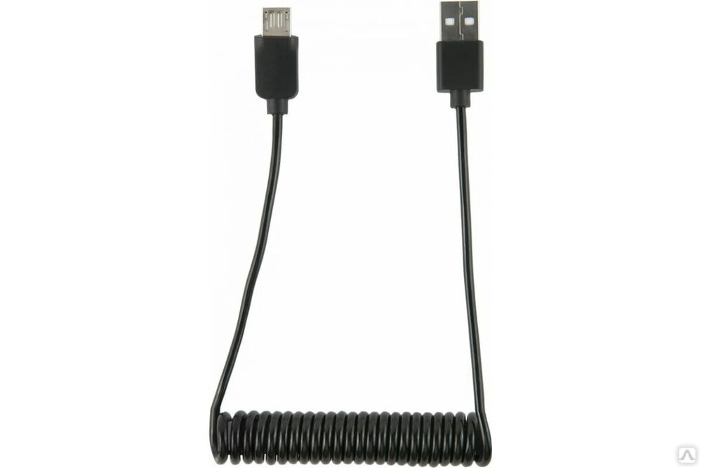 Дата-кабель Red Line Spiral USB - Micro USB, черный УТ000015709