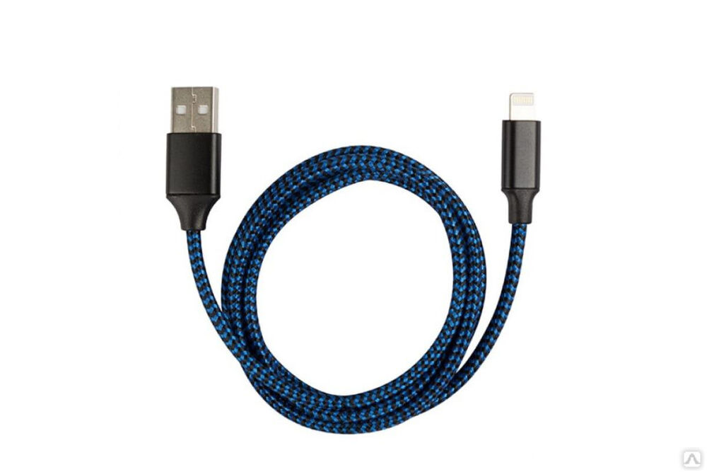 Кабель USB/Lightning Energy ET-03 для продукции Apple цвет - синий 006283
