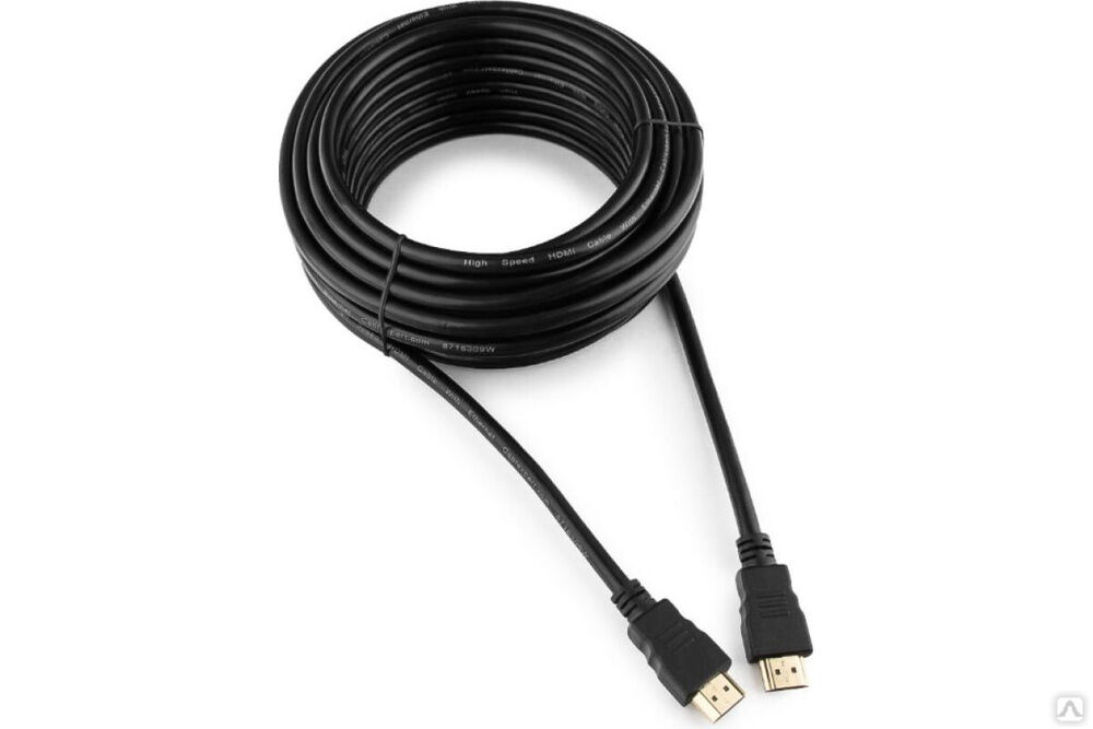 Кабель Cablexpert HDMI v2.0, 19M/19M, 10 м, черный, позолоченные разъемы, экран, пакет CC-HDMI4-10M