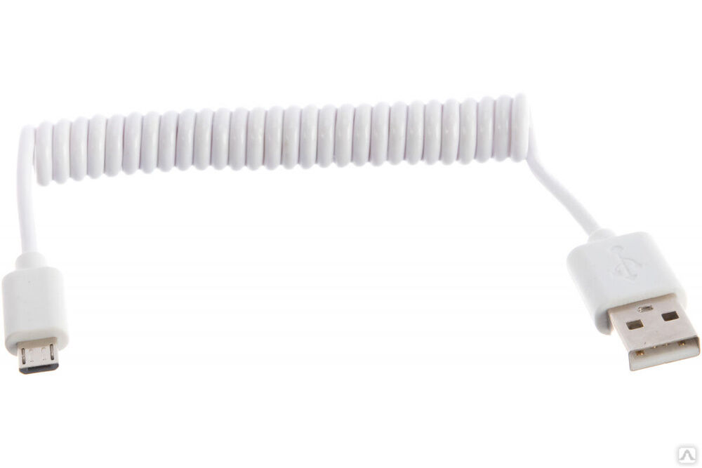 Универсальный кабель USB microUSB шнур витой 1,5 М белый 18-4301 REXANT