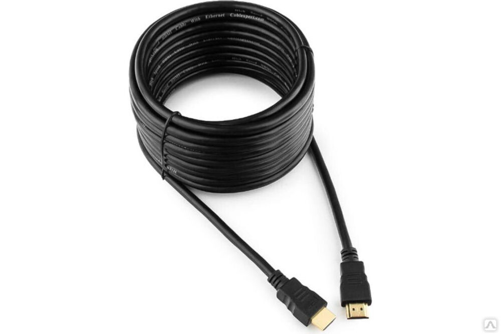 Кабель Cablexpert HDMI v2.0, 19M/19M, 7.5 м, черный, позолоченные разъемы, экран, пакет CC-HDMI4-7.5M