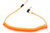 Спиральный аудио кабель Cablexpert 3.5 джек 90 гр. оранжевый 1.8 м CCAB-02-35MMLC-1.8MO #1